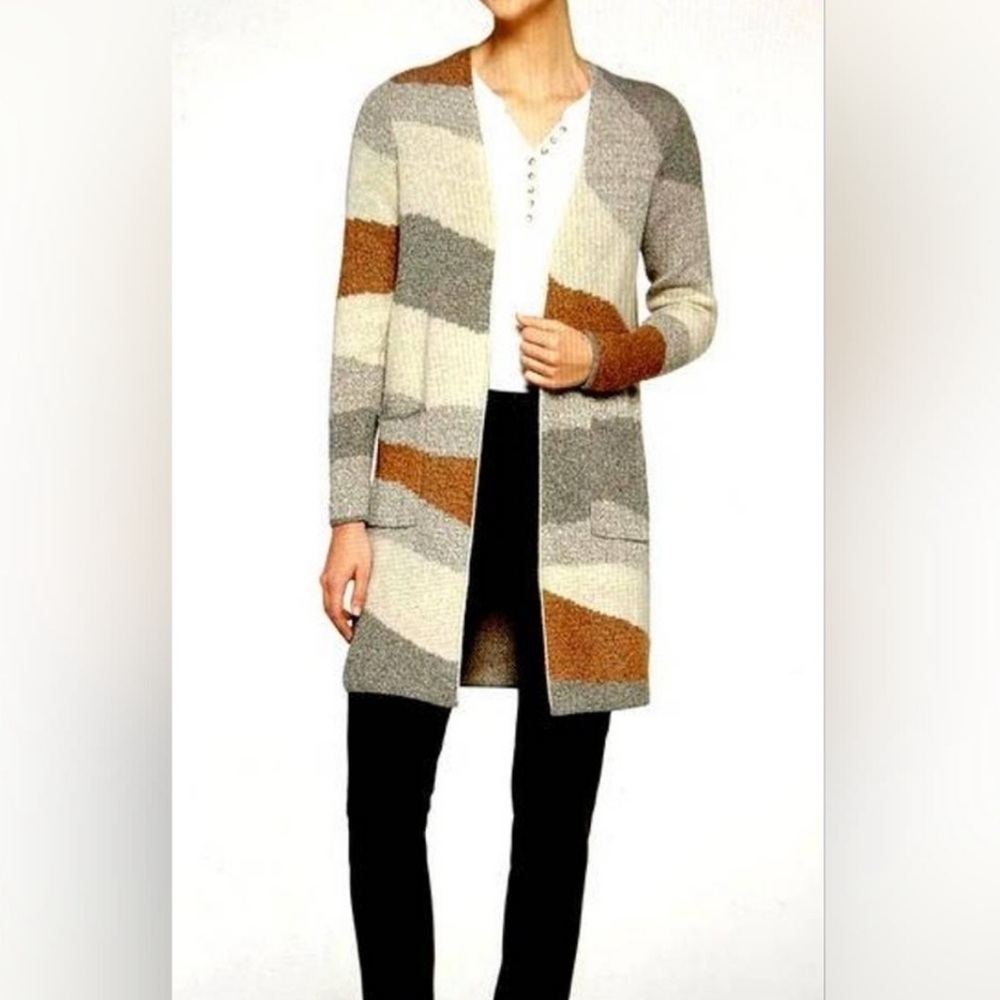 Fortune & Ivy Layla Open Seamless Cardigan
